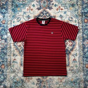 Aape NWT Striped Logo T-shirt Large